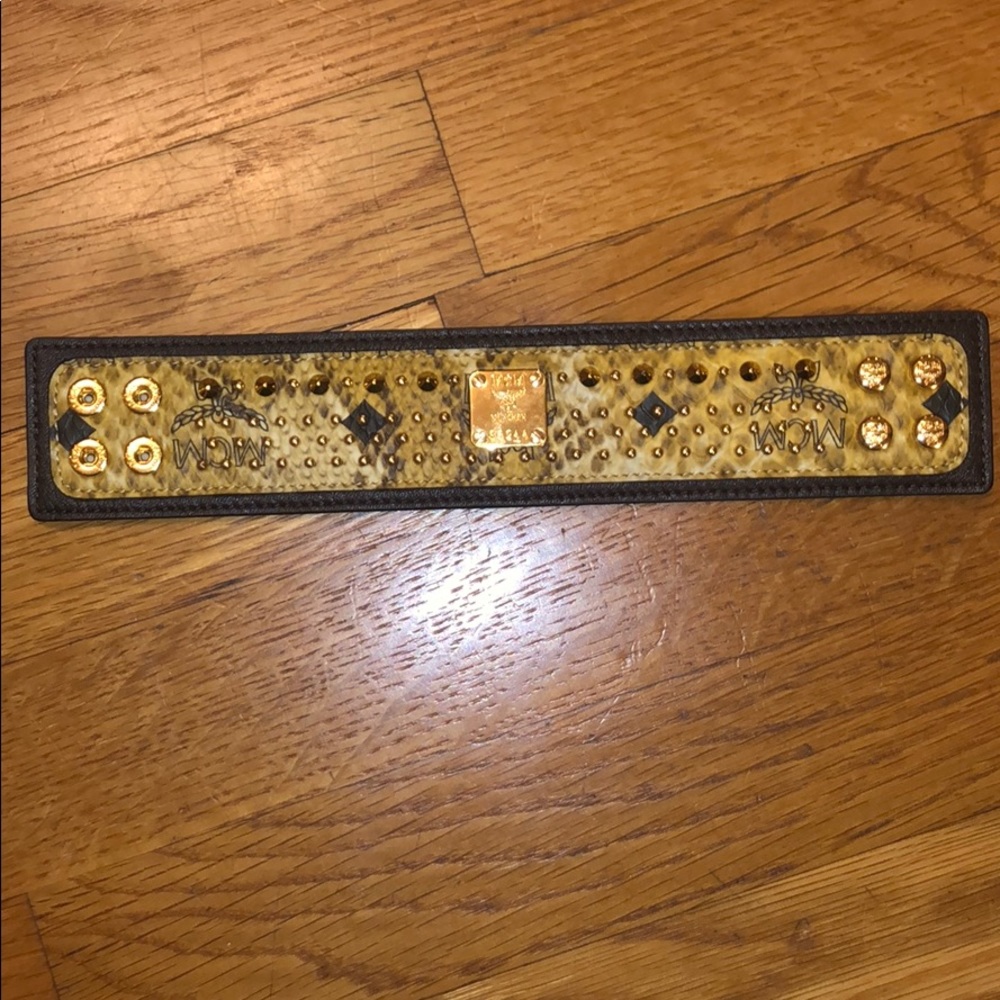MCM Stud Bracelet Yellow + Black - unused